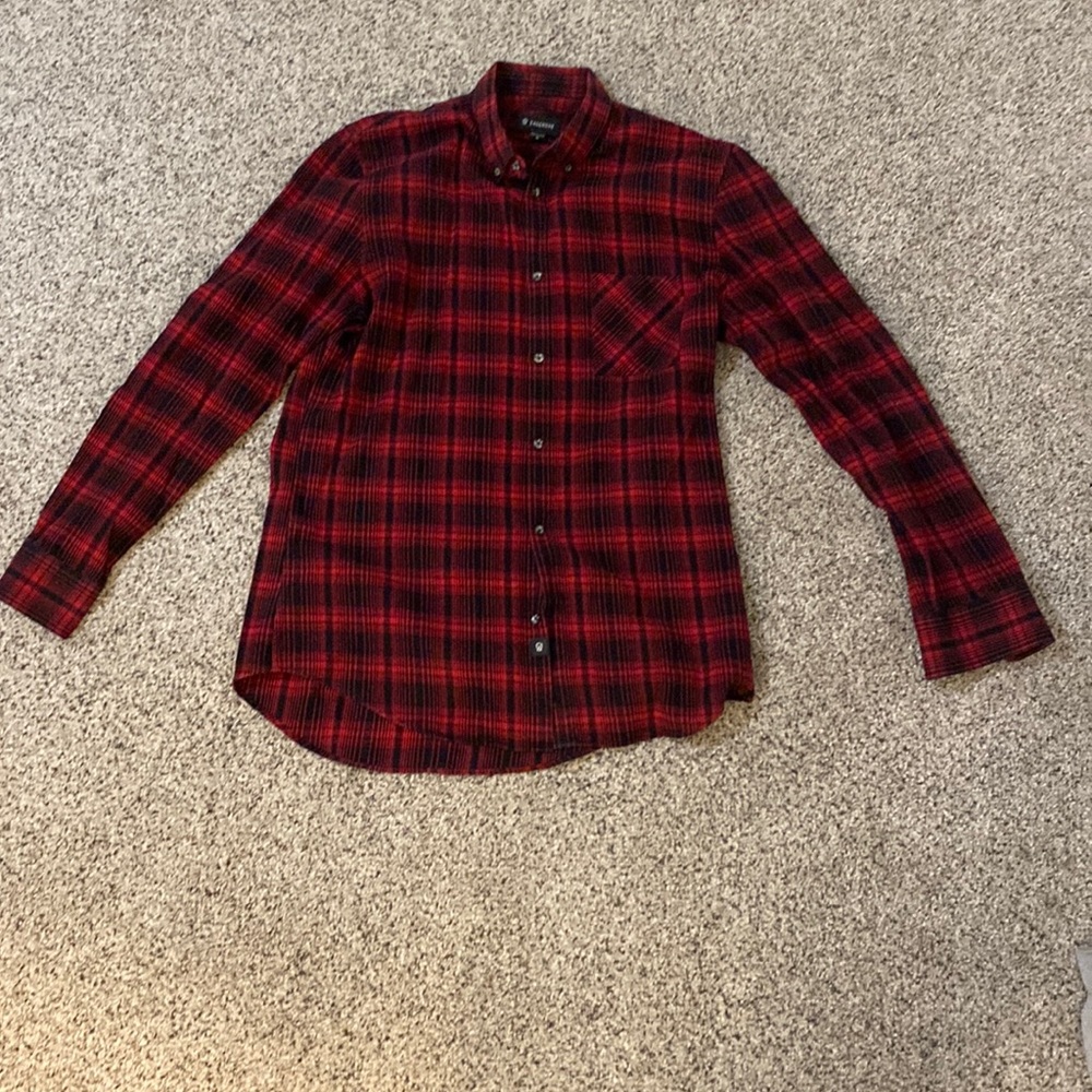Zanerobe Button Up Red/Black XL
